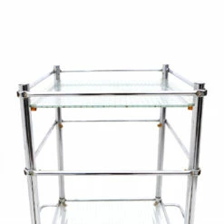 Shelf With Three Shelves In Wired Glass, 70s -Storage Furniture Sales 2024 shelf with three shelves in wired glass 70s sku46409996 0 5