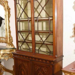 Unknown Sheraton Revival Mahogany Bookcase Display Cabinet 15 Unknown Sheraton Revival Mahogany Bookcase Display Cabinet -Storage Furniture Sales 2024 sheraton revival mahogany bookcase display cabinet sku71946874 0 5