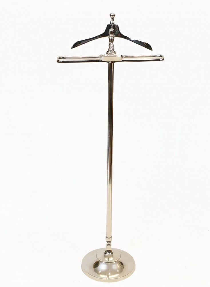Unknown Silver Plate Valet Trouser Stand Coat Hanger 9 Unknown Silver Plate Valet Trouser Stand Coat Hanger - Image 9