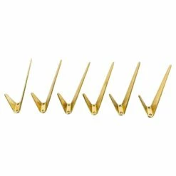 Six Asymetric Wall Hooks By Hertha Baller Austria, 1950s