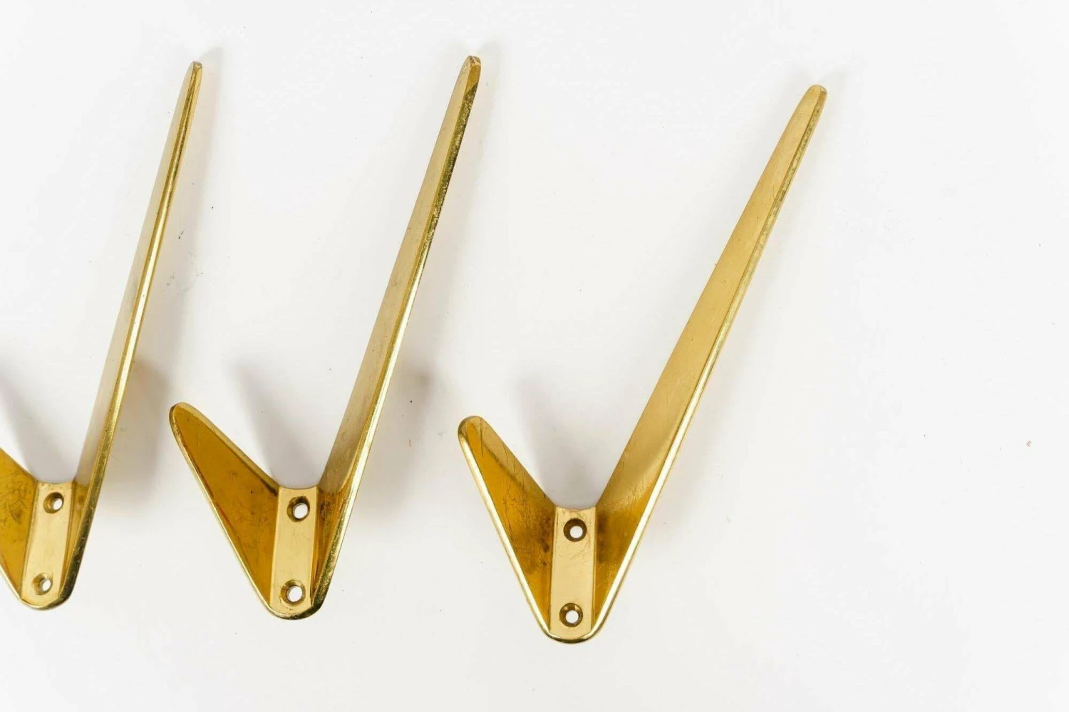Six Asymetric Wall Hooks By Hertha Baller Austria, 1950s 6 Six Asymetric Wall Hooks By Hertha Baller Austria, 1950s - Image 6