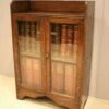 Unknown Small Oak Glazed Bookcase