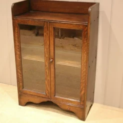 Unknown Small Oak Glazed Bookcase -Storage Furniture Sales 2024 small oak glazed bookcase sku58439387 0 3