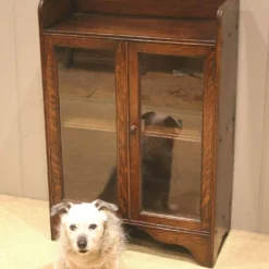 Unknown Small Oak Glazed Bookcase -Storage Furniture Sales 2024 small oak glazed bookcase sku58439387 0 5