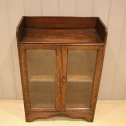 Unknown Small Oak Glazed Bookcase -Storage Furniture Sales 2024 small oak glazed bookcase sku58439387 0 8