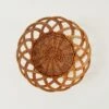 Small Vintage Wicker Basket, Vintage Woven Basket, Round Vintage Basket