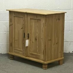 Unknown Small Waxed Antique Pine Cupboard With 2 Internal Drawers -Storage Furniture Sales 2024 small waxed antique pine cupboard with 2 internal drawers sku19204707 0 1