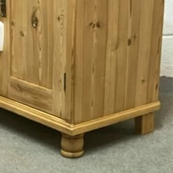 Unknown Small Waxed Antique Pine Cupboard With 2 Internal Drawers -Storage Furniture Sales 2024 small waxed antique pine cupboard with 2 internal drawers sku19204707 0 4