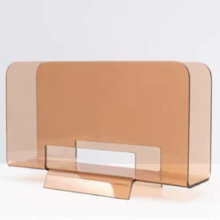 Smoked Lucite Magazine Rack France 1970s