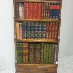 Unknown Solid Oak Waterfall Bookcase -Storage Furniture Sales 2024 solid oak waterfall bookcase 0 1