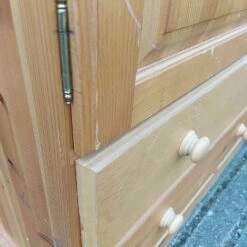 Unknown Solid Pine 2 Drawer & Double Door Storage Cupboard For Upcycling -Storage Furniture Sales 2024 solid pine 2 drawer double door storage cupboard for upcycling sku59751019 0 15