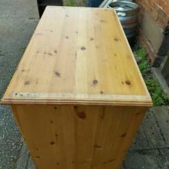 Unknown Solid Pine 2 Drawer & Double Door Storage Cupboard For Upcycling -Storage Furniture Sales 2024 solid pine 2 drawer double door storage cupboard for upcycling sku59751019 0 9