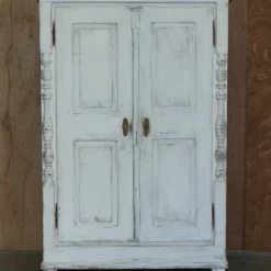 Unknown Stunning Antique Hungarian Hand Painted Housekeepers Linen Cupboard / Wardrobe -Storage Furniture Sales 2024 stunning antique hungarian hand painted housekeepers linen cupboard wardrobe 0 1