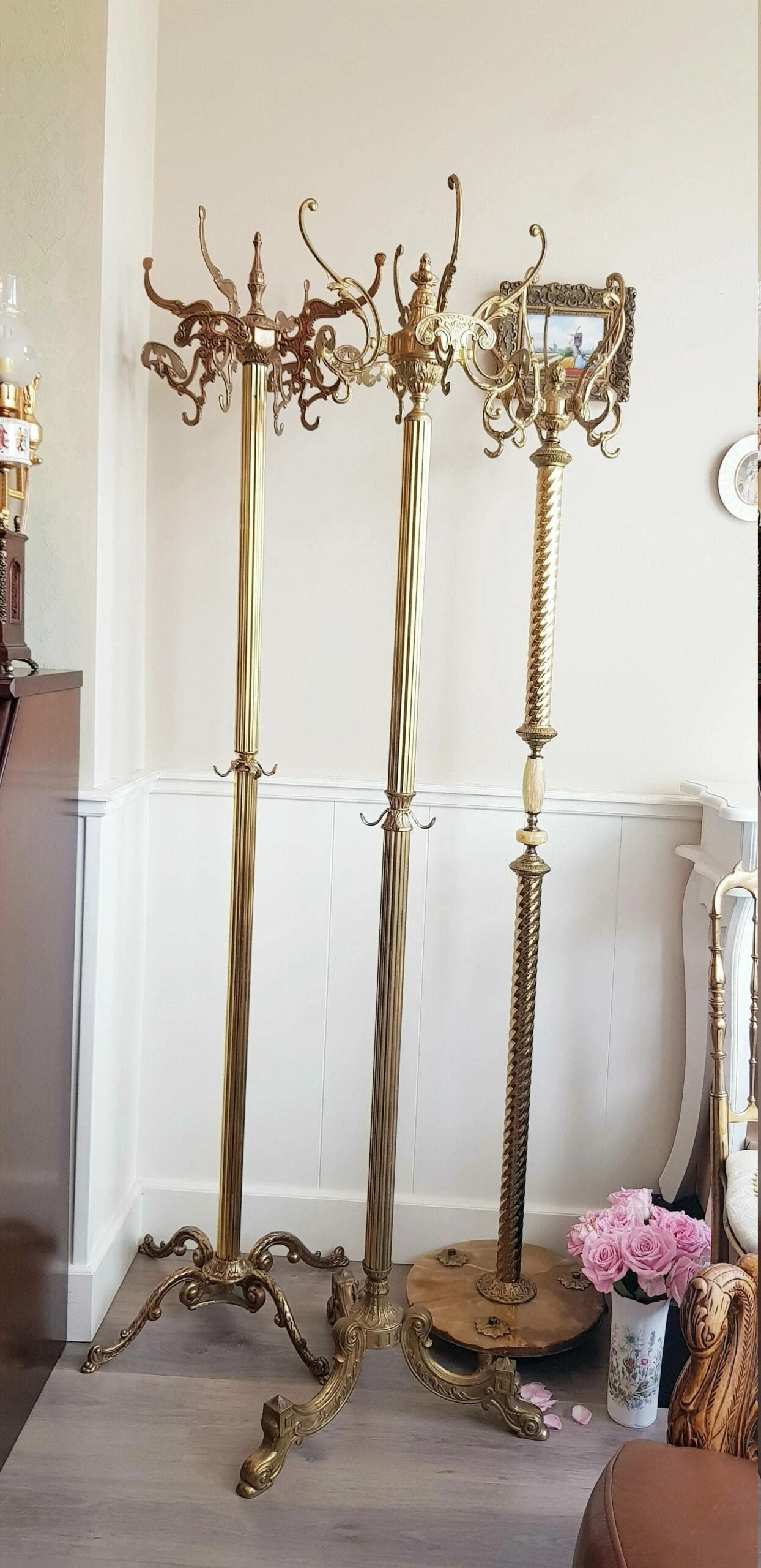 Unknown Stunning Brevettato Standing Coat Rack, Hall Tree, Entryway Stand Rack, Made In Italy, Hollywood Regency Style, Midcentury 8 Unknown Stunning Brevettato Standing Coat Rack, Hall Tree, Entryway Stand Rack, Made In Italy, Hollywood Regency Style, Midcentury - Image 8