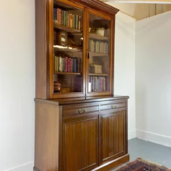 Unknown Stunning Condition Antique Glazed Bookcase Vintage Wall Unit Display Cabinet -Storage Furniture Sales 2024 stunning condition antique glazed bookcase vintage wall unit display cabinet sku73087602 0 5