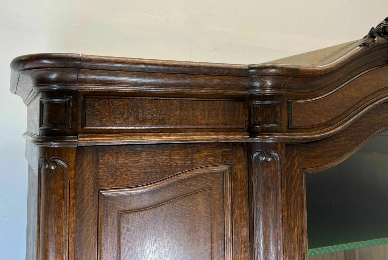 Unknown Stunning French Antique 3 Door Bookcase 9 Unknown Stunning French Antique 3 Door Bookcase - Image 9