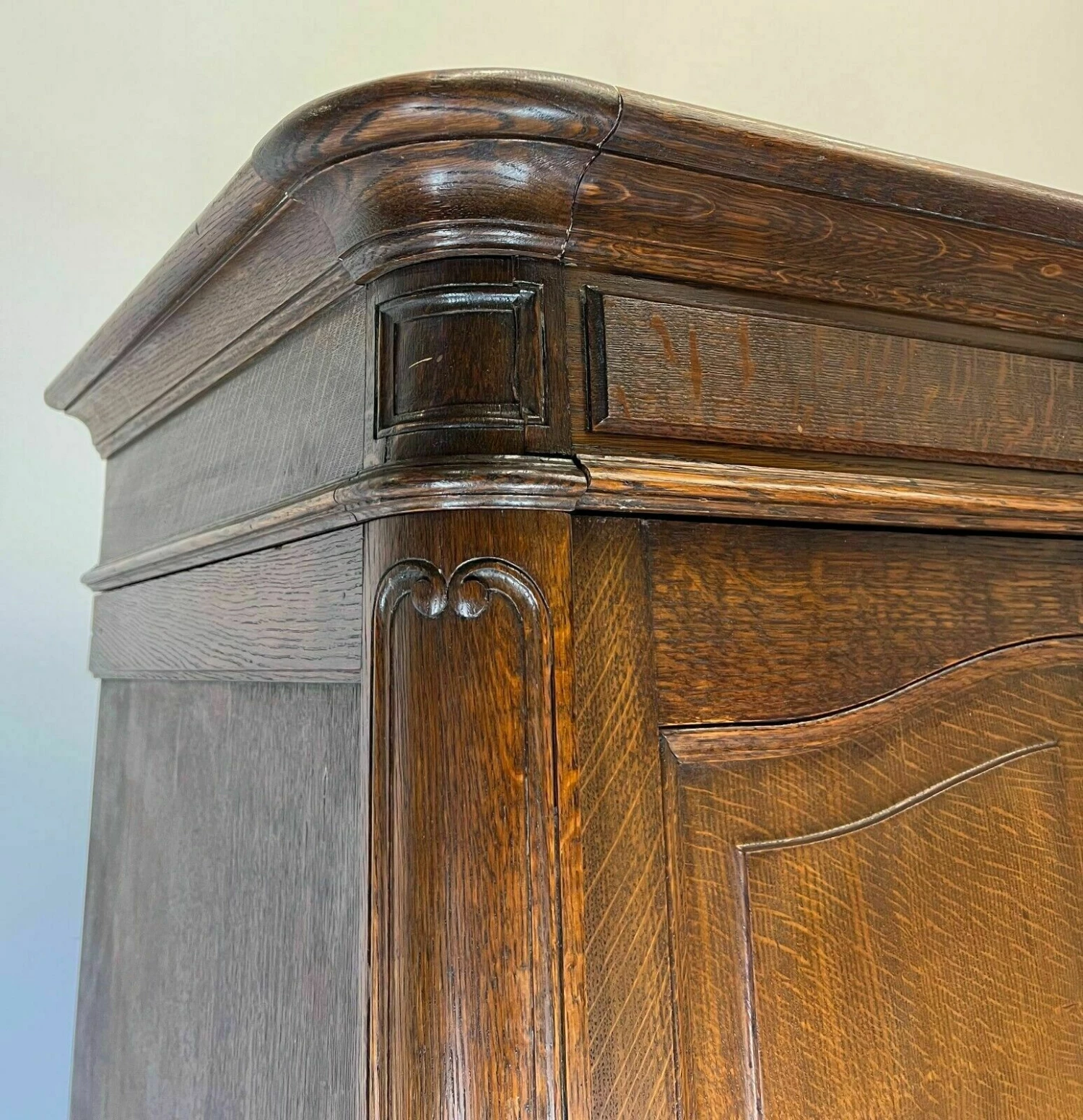 Unknown Stunning French Antique 3 Door Bookcase 10 Unknown Stunning French Antique 3 Door Bookcase - Image 10