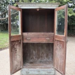 Unknown Stunning Large Blue Antique Double Fronted Cupboard With Drawers 9 Unknown Stunning Large Blue Antique Double Fronted Cupboard With Drawers -Storage Furniture Sales 2024 stunning large antique cupboard 1920s 0 2 scaled