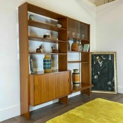 Unknown Stunning Teak Danish Wall Unit Vintage Mid Century Modular System Bookshelf -Storage Furniture Sales 2024 stunning teak danish wall unit vintage mid century modular system bookshelf sku75980406 0 2
