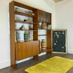 Unknown Stunning Teak Danish Wall Unit Vintage Mid Century Modular System Bookshelf -Storage Furniture Sales 2024 stunning teak danish wall unit vintage mid century modular system bookshelf sku75980406 0 7