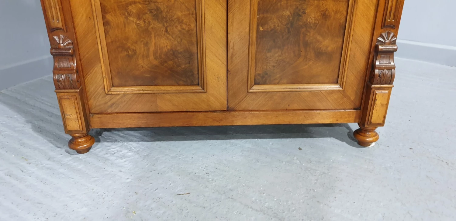 Super French Burr Walnut Cupboard 2 Super French Burr Walnut Cupboard - Image 2