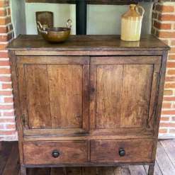 Superb Victorian Country House Pine Larder / Linen Cupboard 19th Century