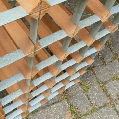 Superb Vintage Pine And Zinc Wine Bottle Rack (Single Item, But Two Available) -Storage Furniture Sales 2024 superb vintage pine and zinc wine bottle rack single item but two available sku96115197 0 8