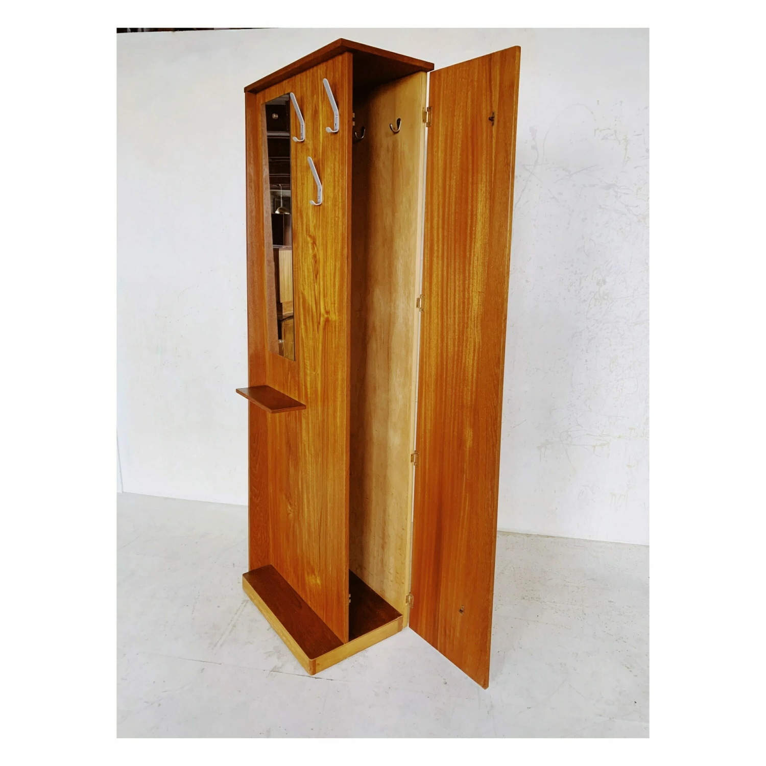 Unknown Teak Hall Stand, 1970s, Vintage 3 Unknown Teak Hall Stand, 1970s, Vintage - Image 3