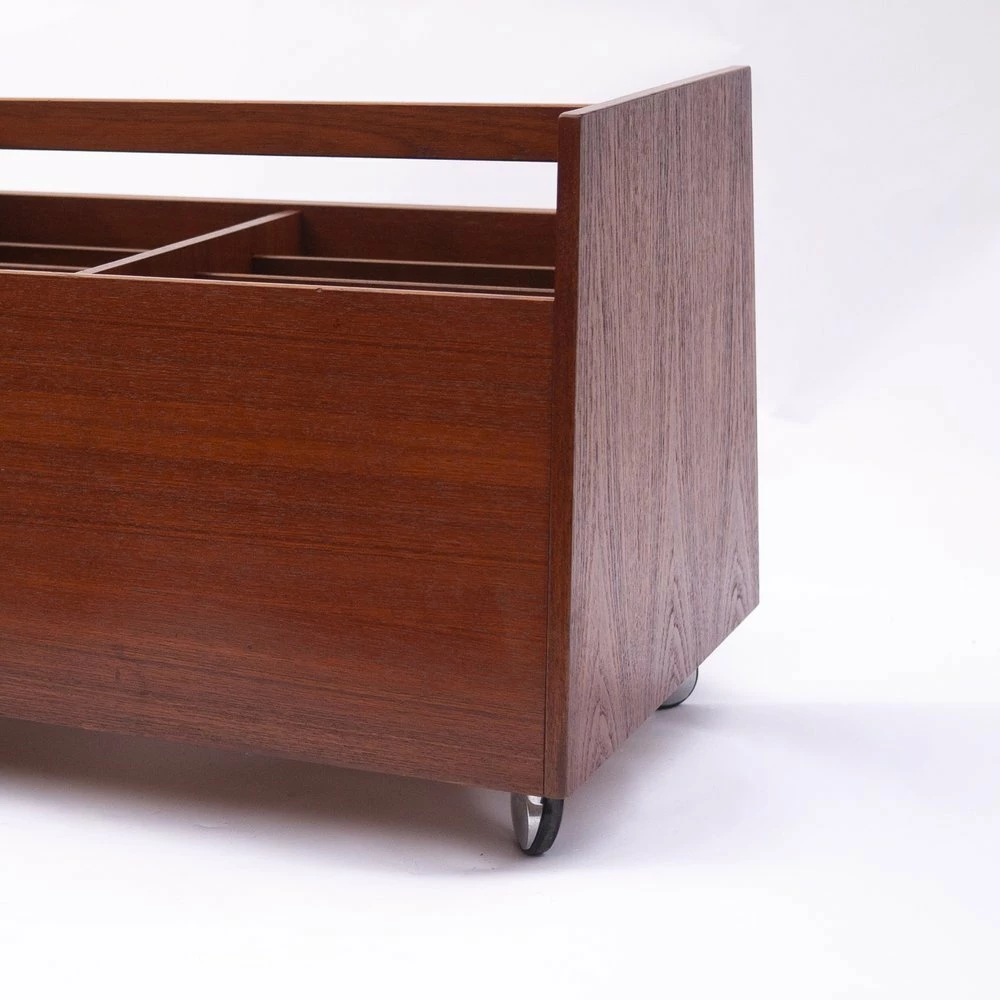 Teak Magazine Rack By Rolf Hesland For Bruksbo, 1960s 4 Teak Magazine Rack By Rolf Hesland For Bruksbo, 1960s - Image 4