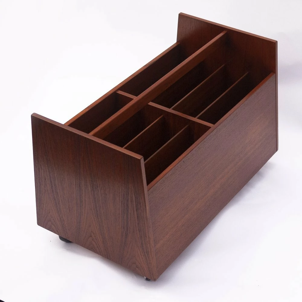 Teak Magazine Rack By Rolf Hesland For Bruksbo, 1960s 6 Teak Magazine Rack By Rolf Hesland For Bruksbo, 1960s - Image 6