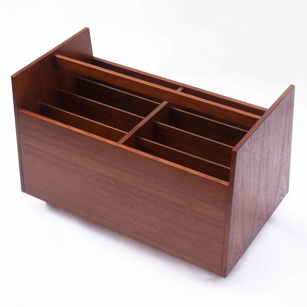 Teak Magazine Rack By Rolf Hesland For Bruksbo, 1960s 1 Teak Magazine Rack By Rolf Hesland For Bruksbo, 1960s