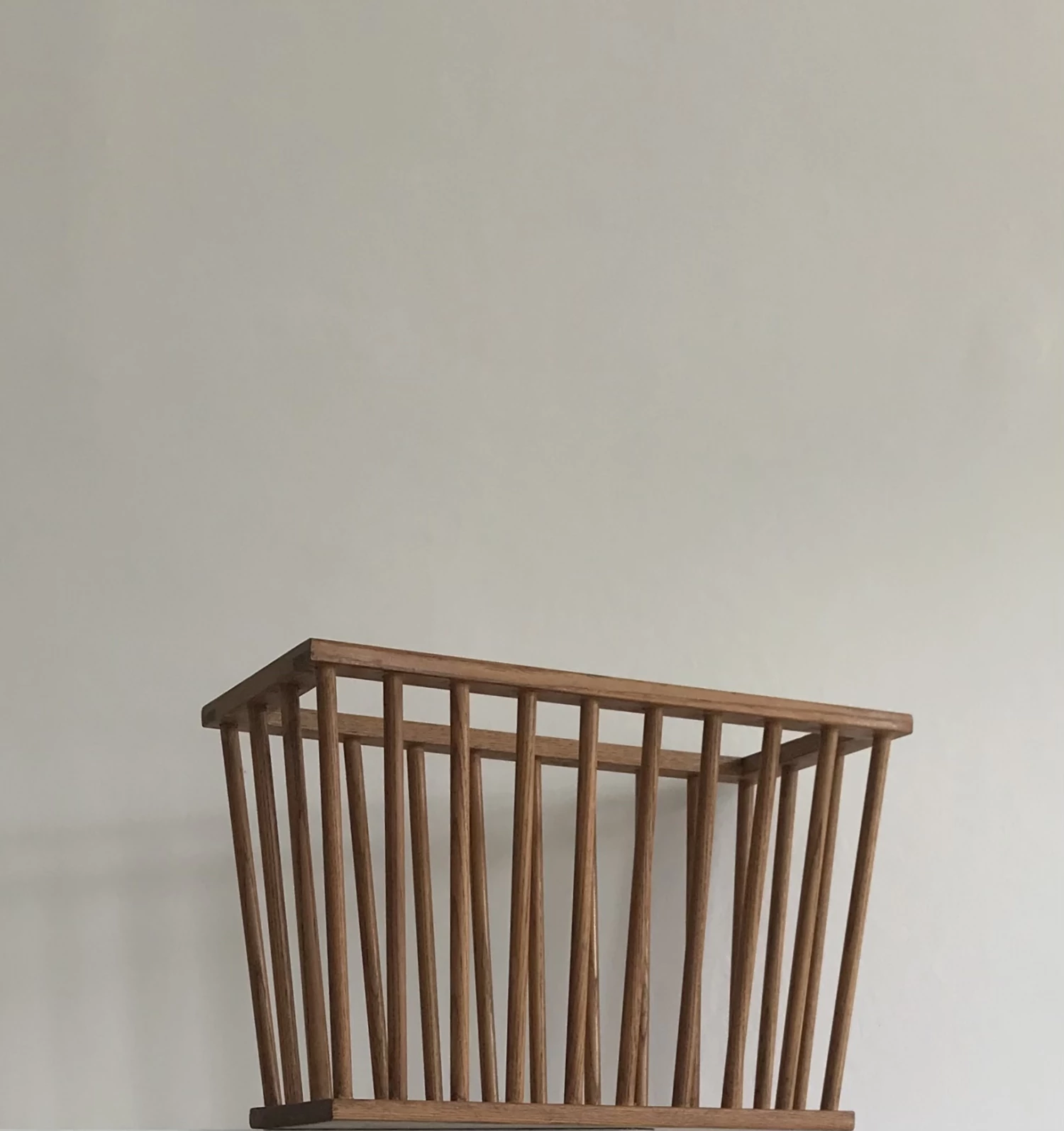 Unique Mid Century Magazine Rack With An Architectural Form 2 Unique Mid Century Magazine Rack With An Architectural Form - Image 2