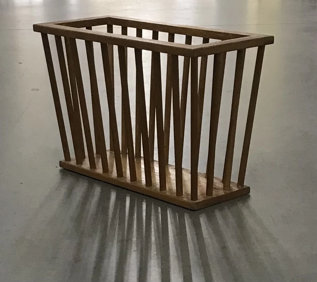 Unique Mid Century Magazine Rack With An Architectural Form 9 Unique Mid Century Magazine Rack With An Architectural Form - Image 9