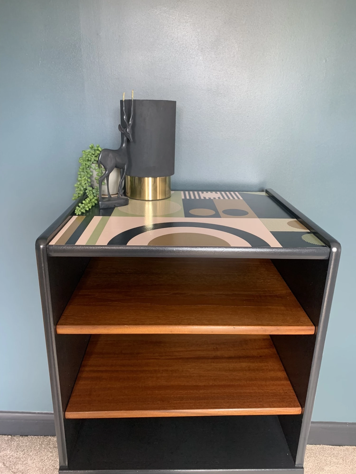 Re Finished Nathan Geometric Cabinet 5 Re Finished Nathan Geometric Cabinet - Image 5