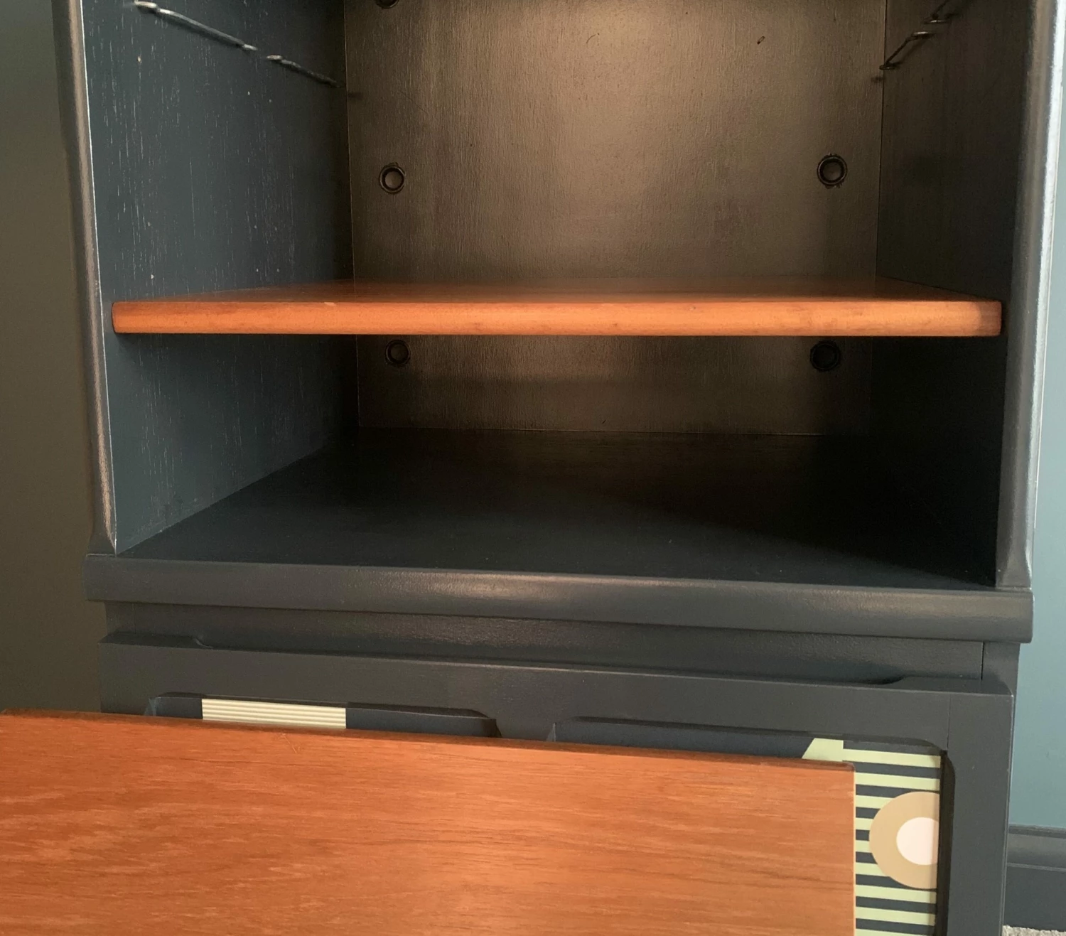 Re Finished Nathan Geometric Cabinet 6 Re Finished Nathan Geometric Cabinet - Image 6