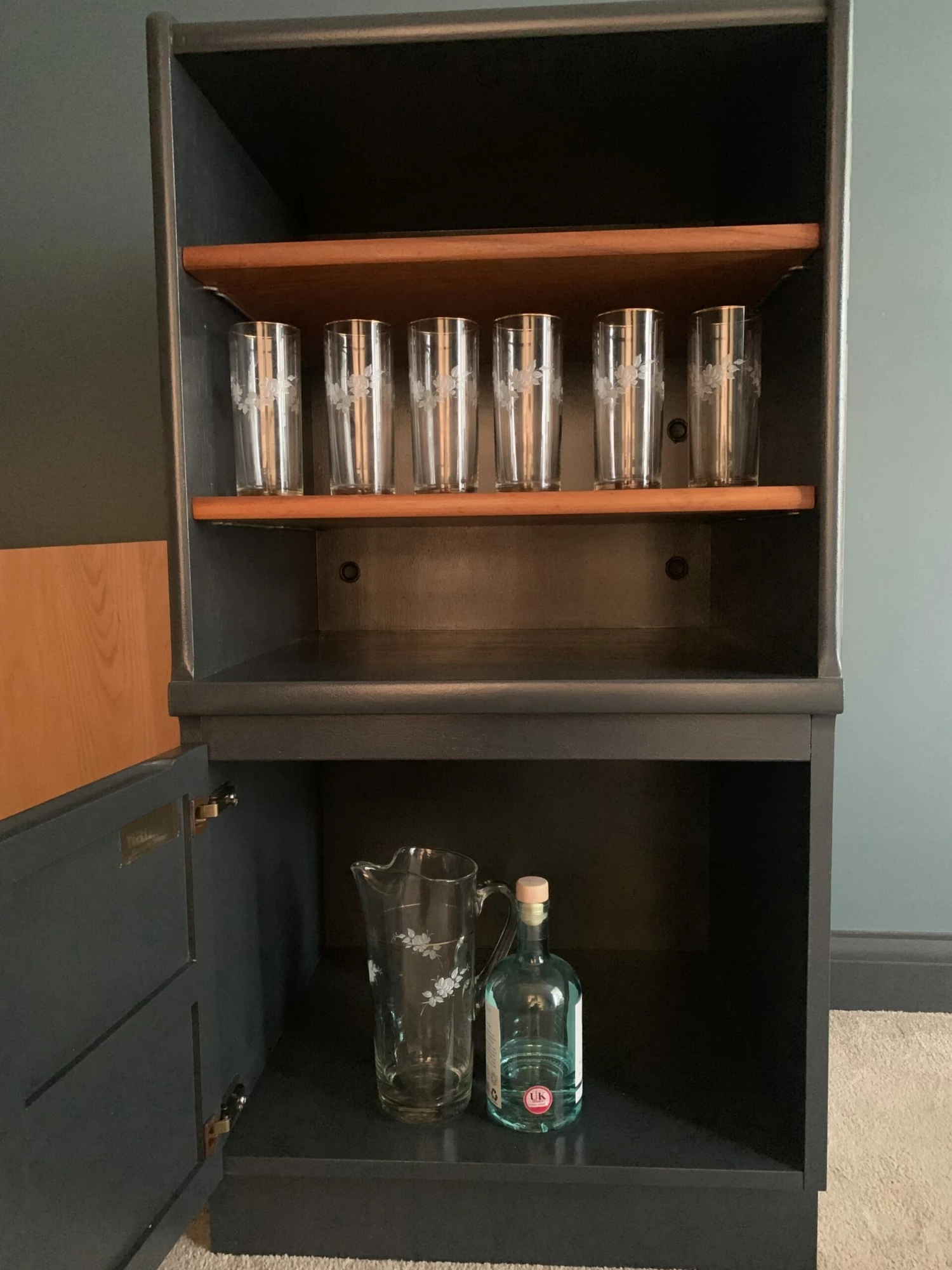 Re Finished Nathan Geometric Cabinet 3 Re Finished Nathan Geometric Cabinet - Image 3