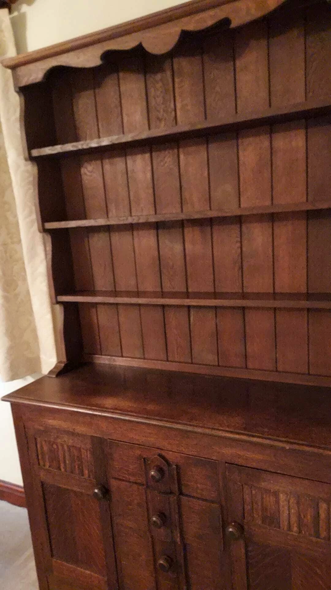 Vintage Dresser With Display Shelves 3 Vintage Dresser With Display Shelves - Image 3