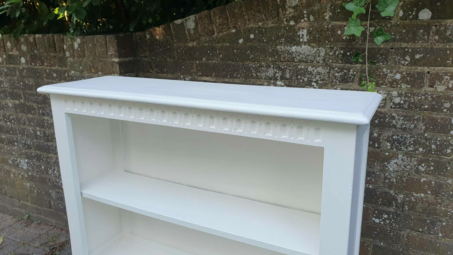 Unknown Versatile Vintage Painted Bookcase Shelves Cupboard Storage Unit Farrow And Ball Wimborne White 2 Unknown Versatile Vintage Painted Bookcase Shelves Cupboard Storage Unit Farrow And Ball Wimborne White - Image 2