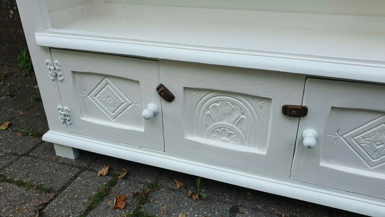 Unknown Versatile Vintage Painted Bookcase Shelves Cupboard Storage Unit Farrow And Ball Wimborne White 6 Unknown Versatile Vintage Painted Bookcase Shelves Cupboard Storage Unit Farrow And Ball Wimborne White - Image 6