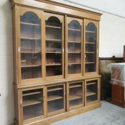 Very Large Light Oak Bookcase /Display
