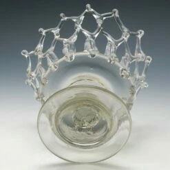 Unknown Very Rare English Lead Glass Traforato Basket C1800 11 Unknown Very Rare English Lead Glass Traforato Basket C1800 -Storage Furniture Sales 2024 very rare english lead glass traforato basket c1800 sku45379089 0 4