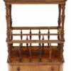 Victorian Aesthetic C1880 Burr Walnut Canterbury Whatnot
