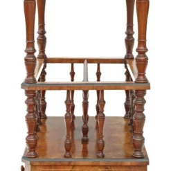 Victorian Aesthetic C1880 Burr Walnut Canterbury Whatnot 19 Victorian Aesthetic C1880 Burr Walnut Canterbury Whatnot -Storage Furniture Sales 2024 victorian aesthetic c1880 burr walnut canterbury whatnot 0 7