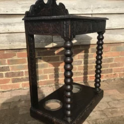Unknown Victorian Carved Wooden Walking Stick / Umbrella Hallway Stand . -Storage Furniture Sales 2024 victorian carved wooden walking stick umbrella hallway stand sku72190408 0 5 scaled