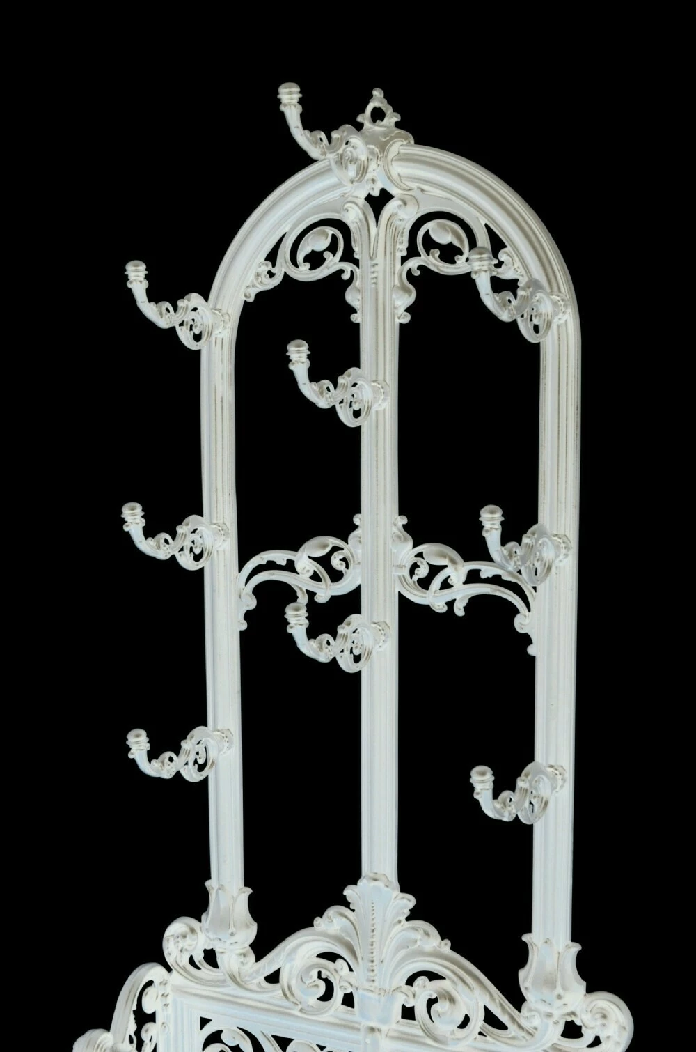 Unknown Victorian Cast Iron Hall Stand In White 2 Unknown Victorian Cast Iron Hall Stand In White - Image 2