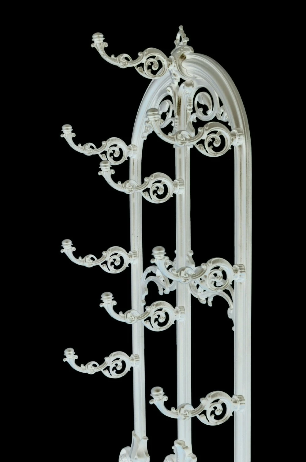 Unknown Victorian Cast Iron Hall Stand In White 3 Unknown Victorian Cast Iron Hall Stand In White - Image 3