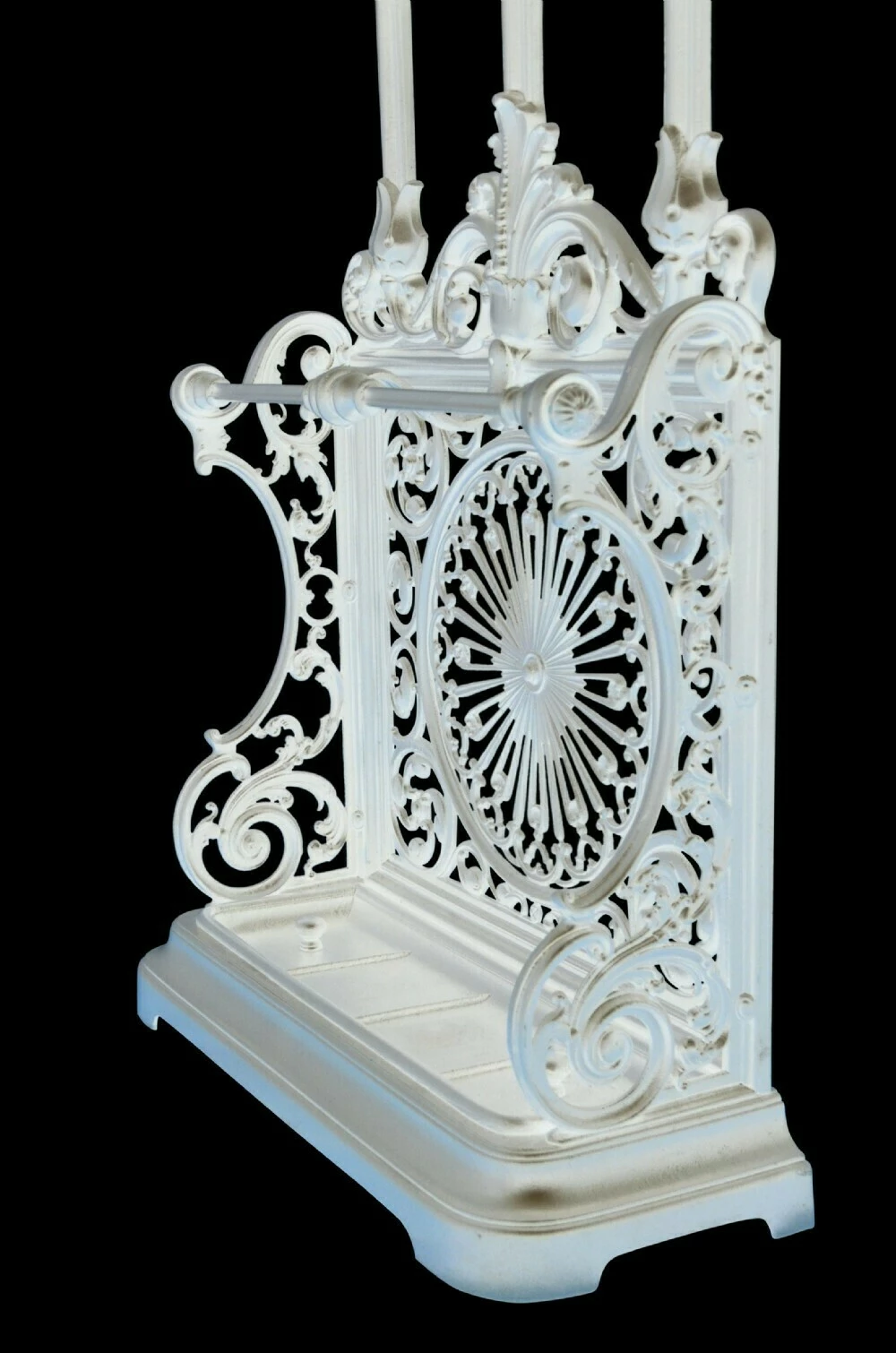Unknown Victorian Cast Iron Hall Stand In White 7 Unknown Victorian Cast Iron Hall Stand In White - Image 7