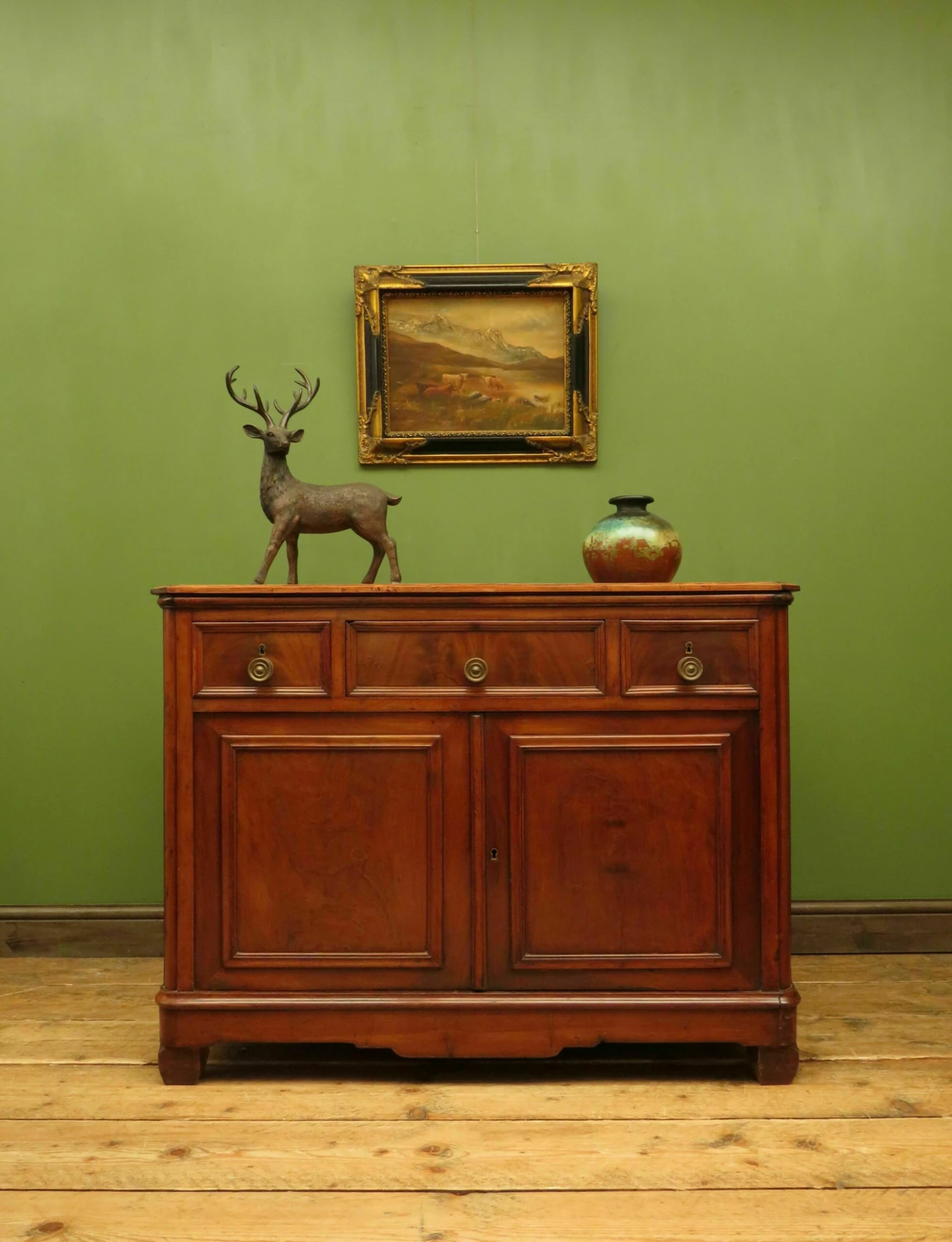 Victorian Mahogany Double Cupboard With Drawers 1 Victorian Mahogany Double Cupboard With Drawers