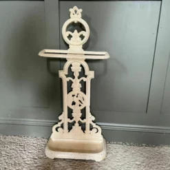 Unknown Victorian Stick Stand Cast Iron Umbrella Stand Painted Cream 1800’s -Storage Furniture Sales 2024 victorian stick stand cast iron umbrella stand painted cream 1800 s sku92565117 0 5