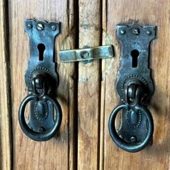 Victorian Stripped Pine Cupboard Or Larder